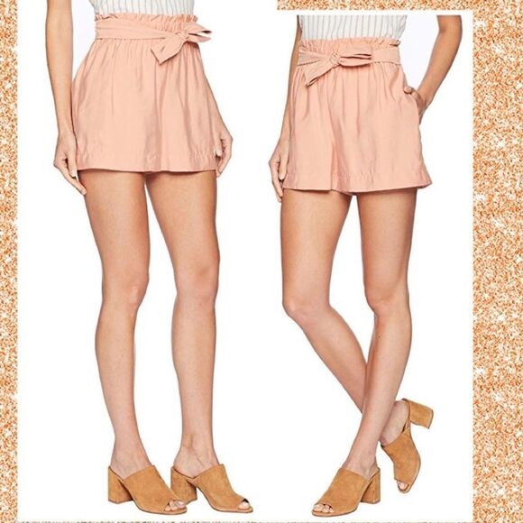 BCBG MaxAzria Tie-Front Paperbag Waist Short - Picture 2 of 4